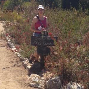 Erica in her garden!